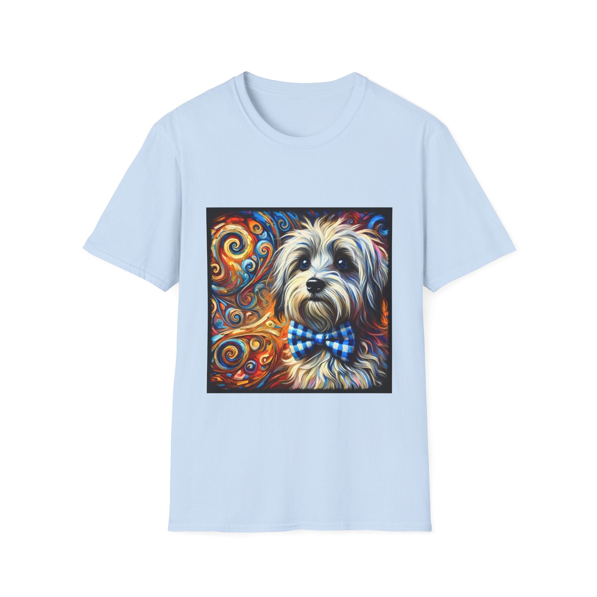 Havanese Bowtie Swirl |  Unisex Dog T-Shirt