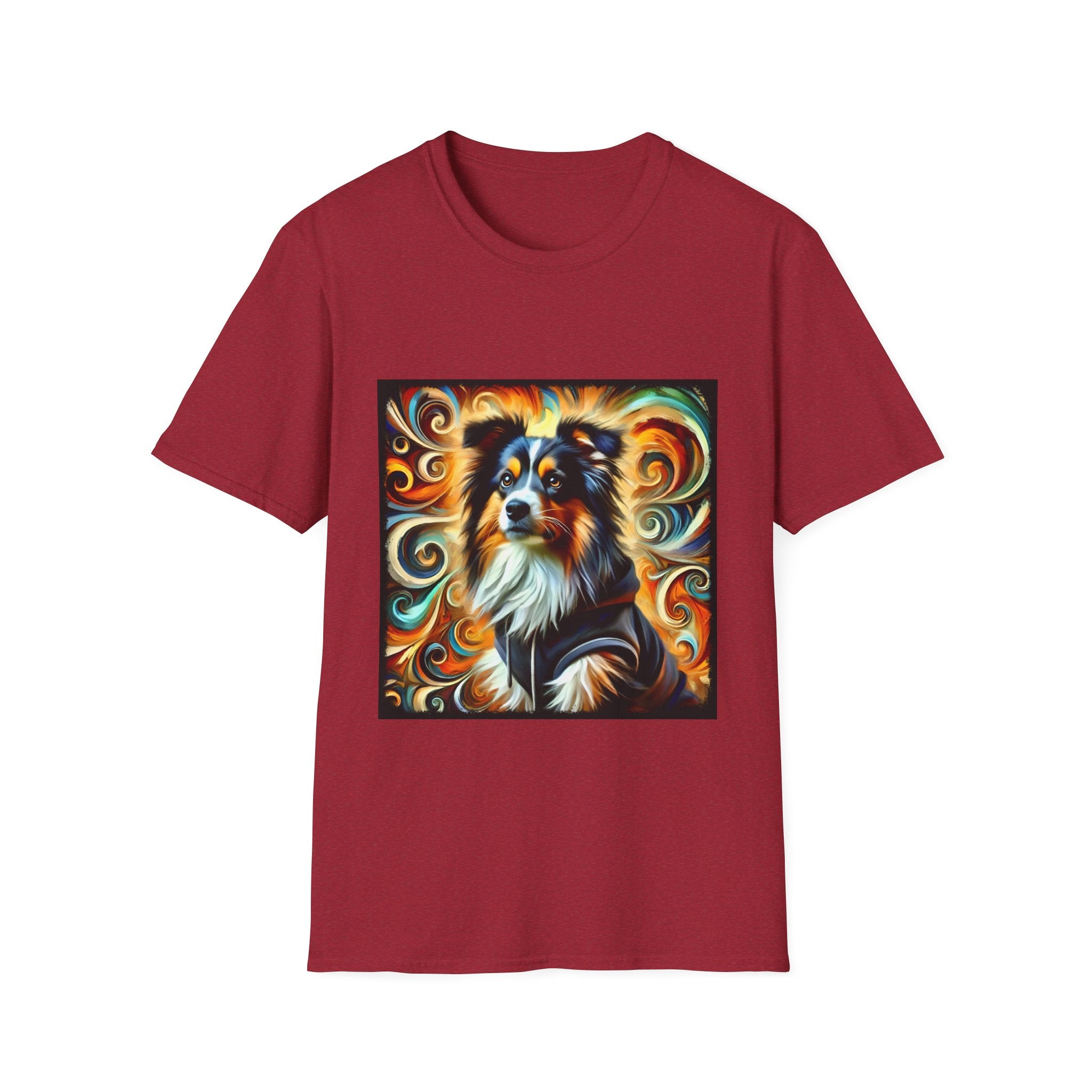 Miniature American Shepherd Street Swirl | Unisex Dog T-Shirt