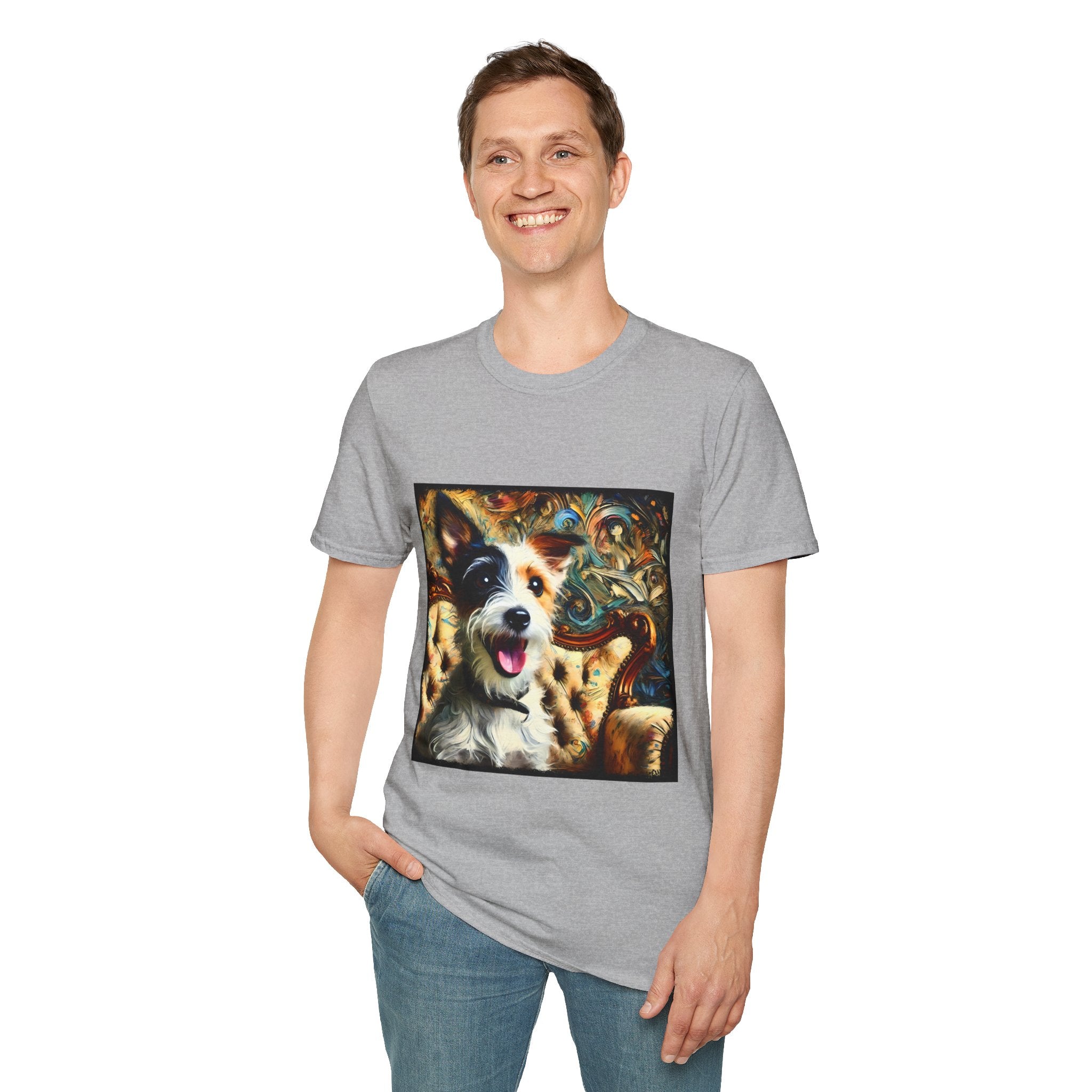 Jack Russell Terrier Blissful Swirl | Unisex Softstyle T-Shirt