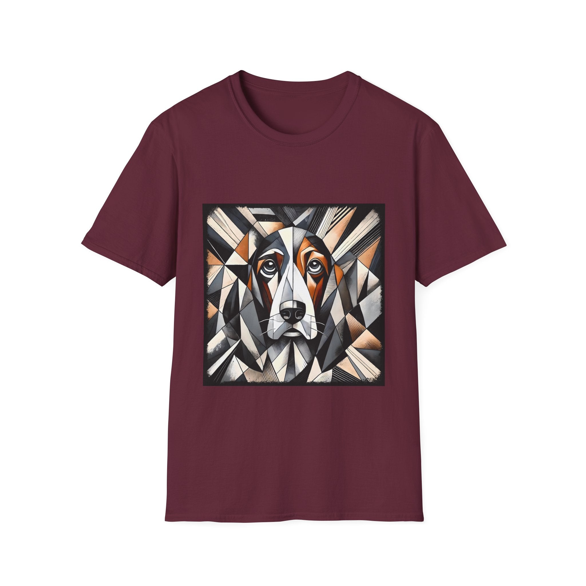 Basset Hound Bold Geometric | Unisex Dog T-Shirt