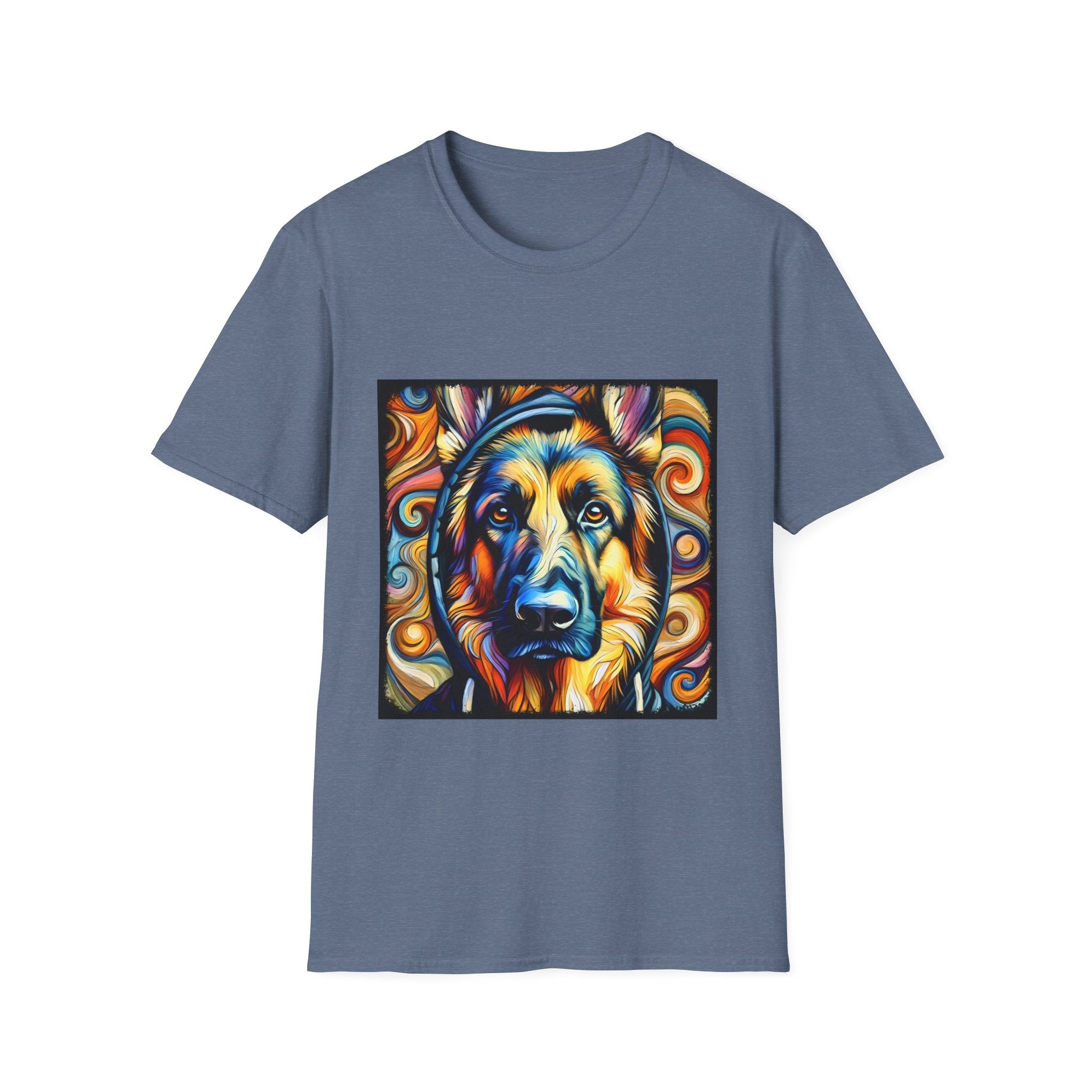 German Shepherd Relaxed Swirl | Unisex Dog T-Shirt