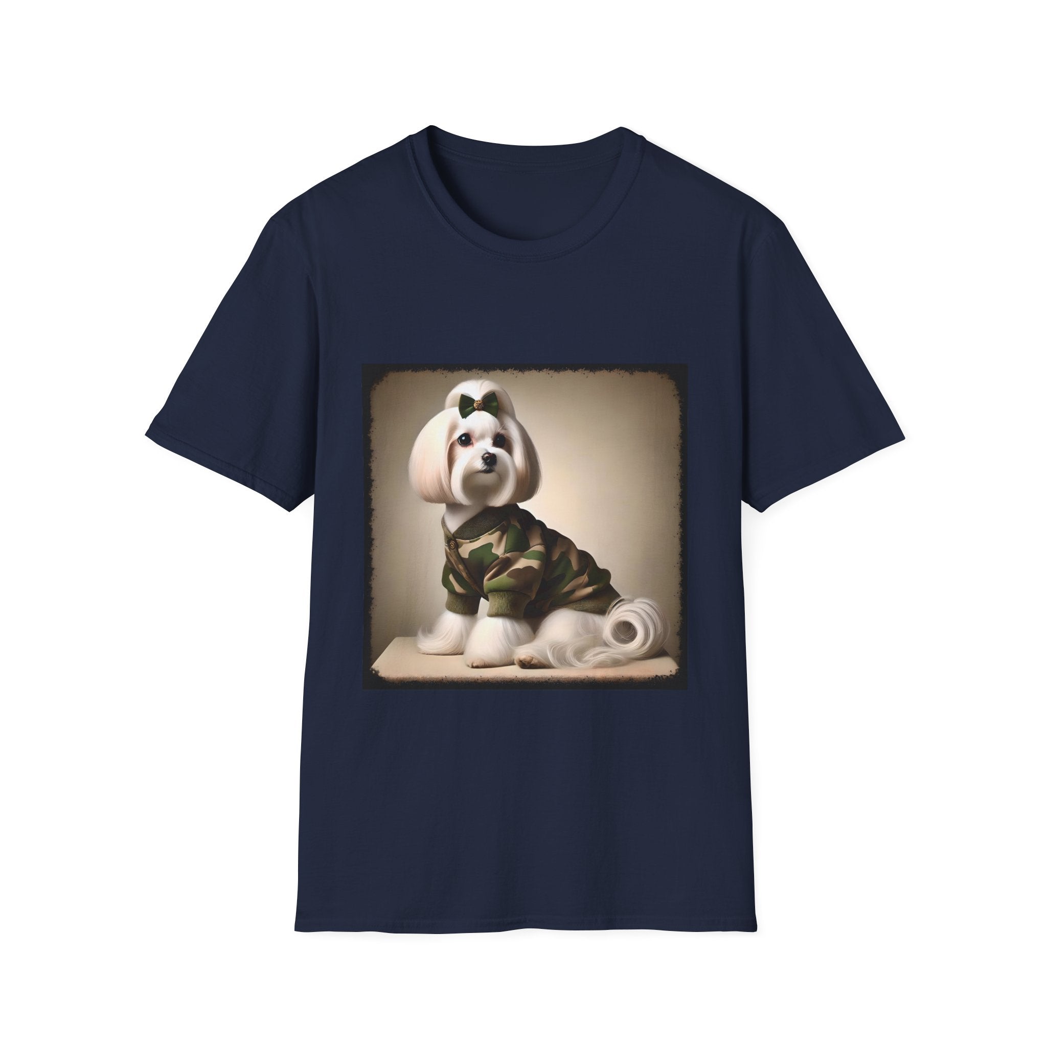 Maltese Camo Cutie | Unisex Dog T-Shirt