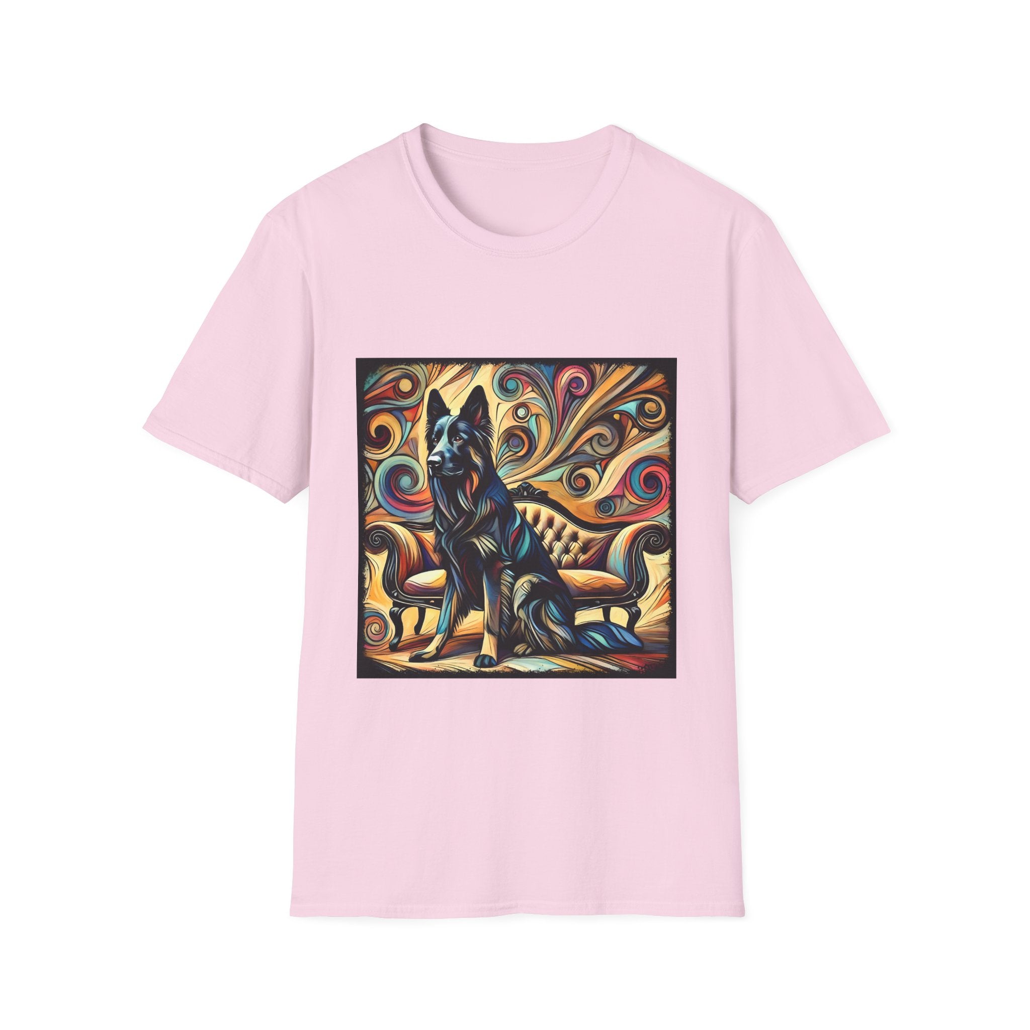 German Shepherd Multicolor Swirl | Unisex Dog T-Shirt