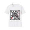Boxer Bold Heart Sketch | Unisex Dog T-Shirt