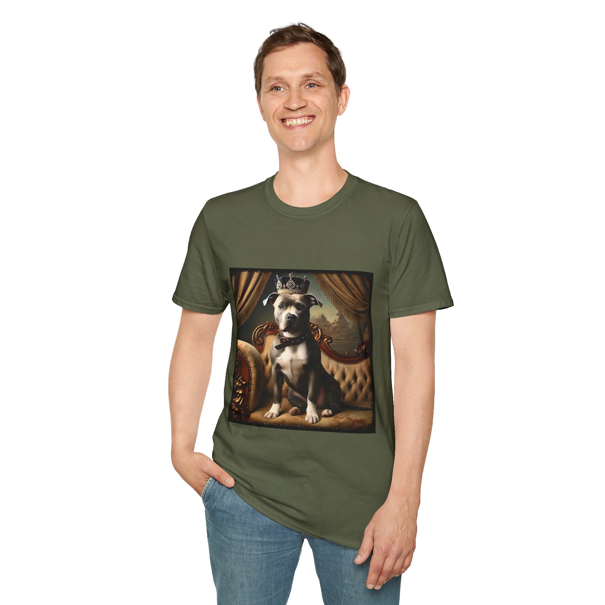 American Pit Bull Terrier Crowned Prince | Unisex Dog T-Shirt