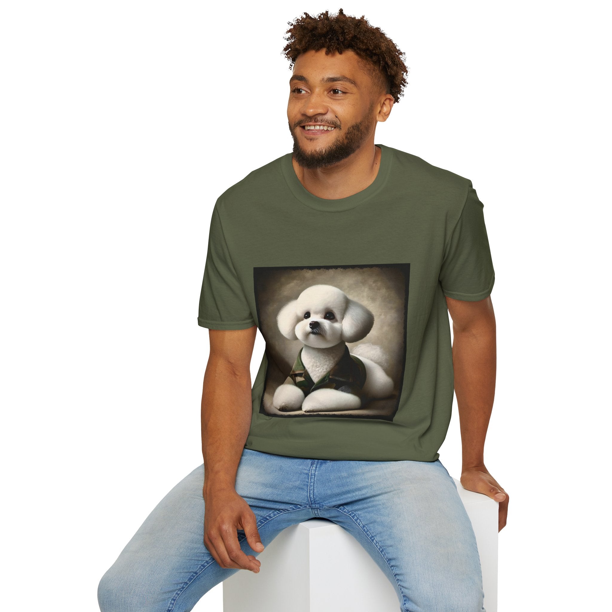 Bichon Frise Camo Cutie | Unisex Dog T-Shirt