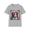Border Collie Pink Bow Classic | Unisex Dog T-Shirt