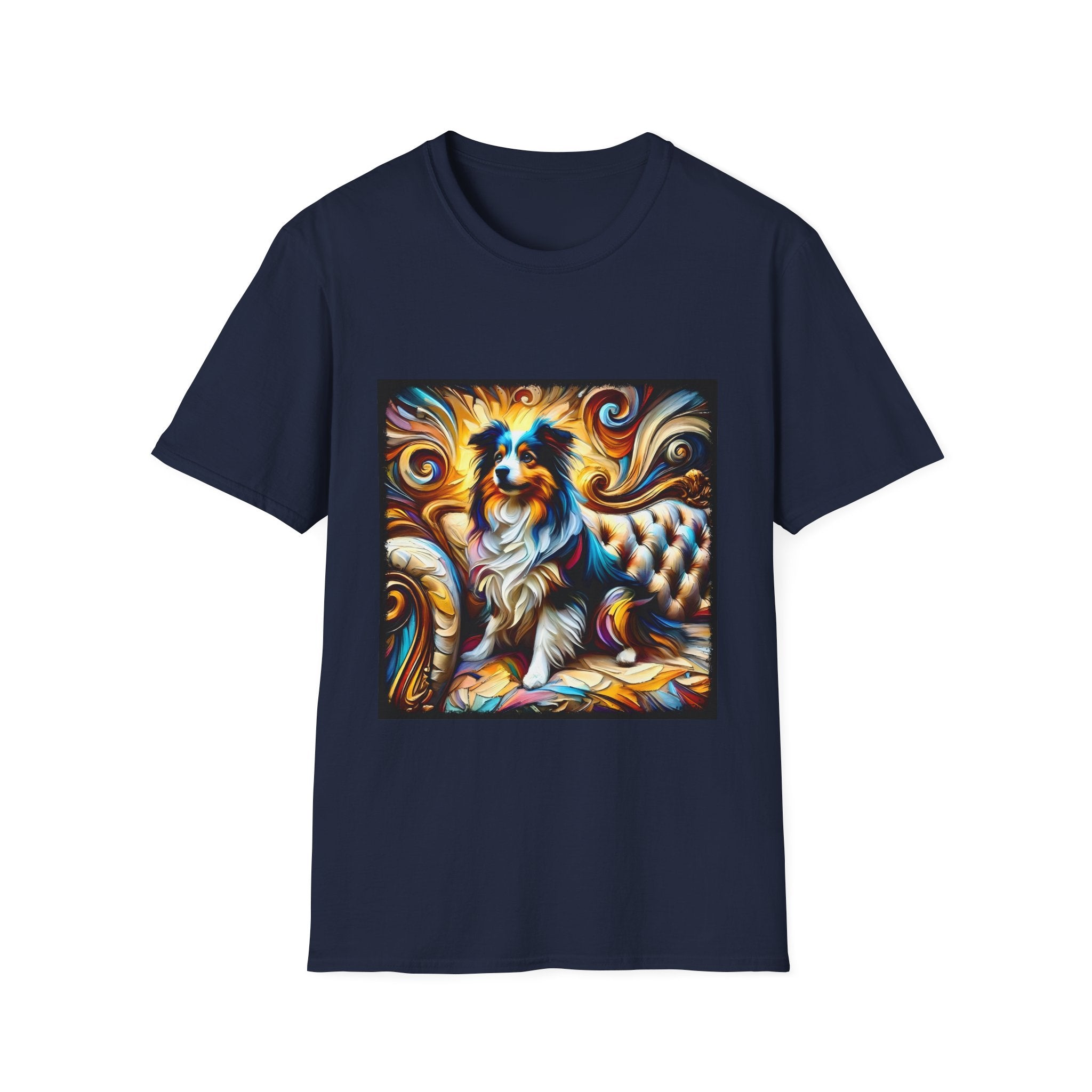 Miniature American Shepherd Sunburst Swirl | Unisex Dog T-Shirt