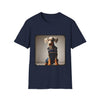 Doberman Pinscher Denim Dawg | Unisex Dog T-Shirt