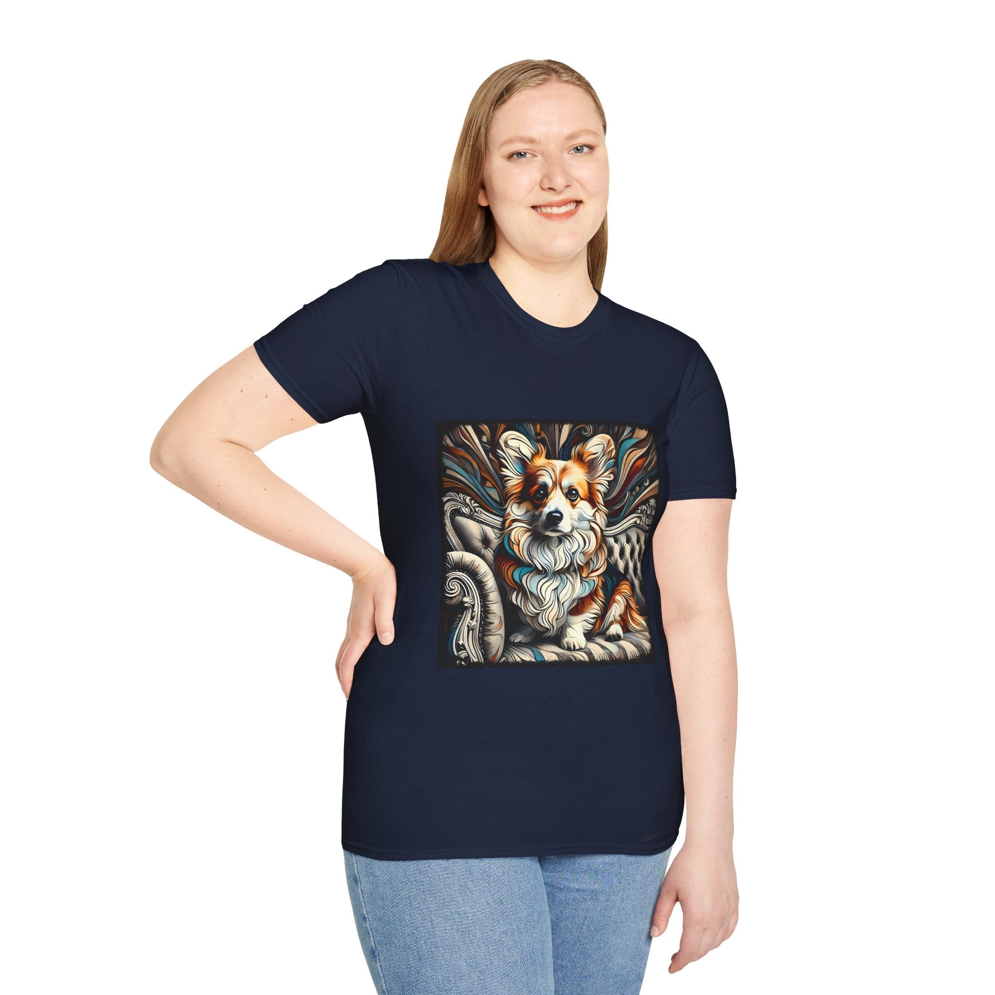 Pembroke Welsh Corgi Earthy Swirl | Unisex Dog T-Shirt