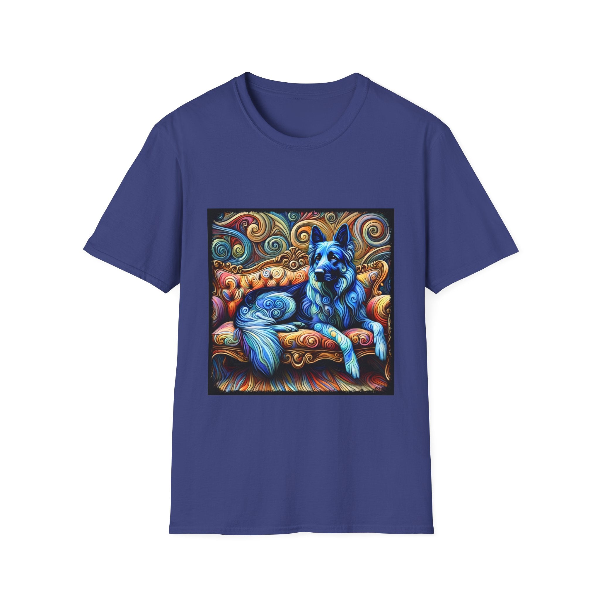 German Shepherd Blue Swirl | Unisex Dog T-Shirt