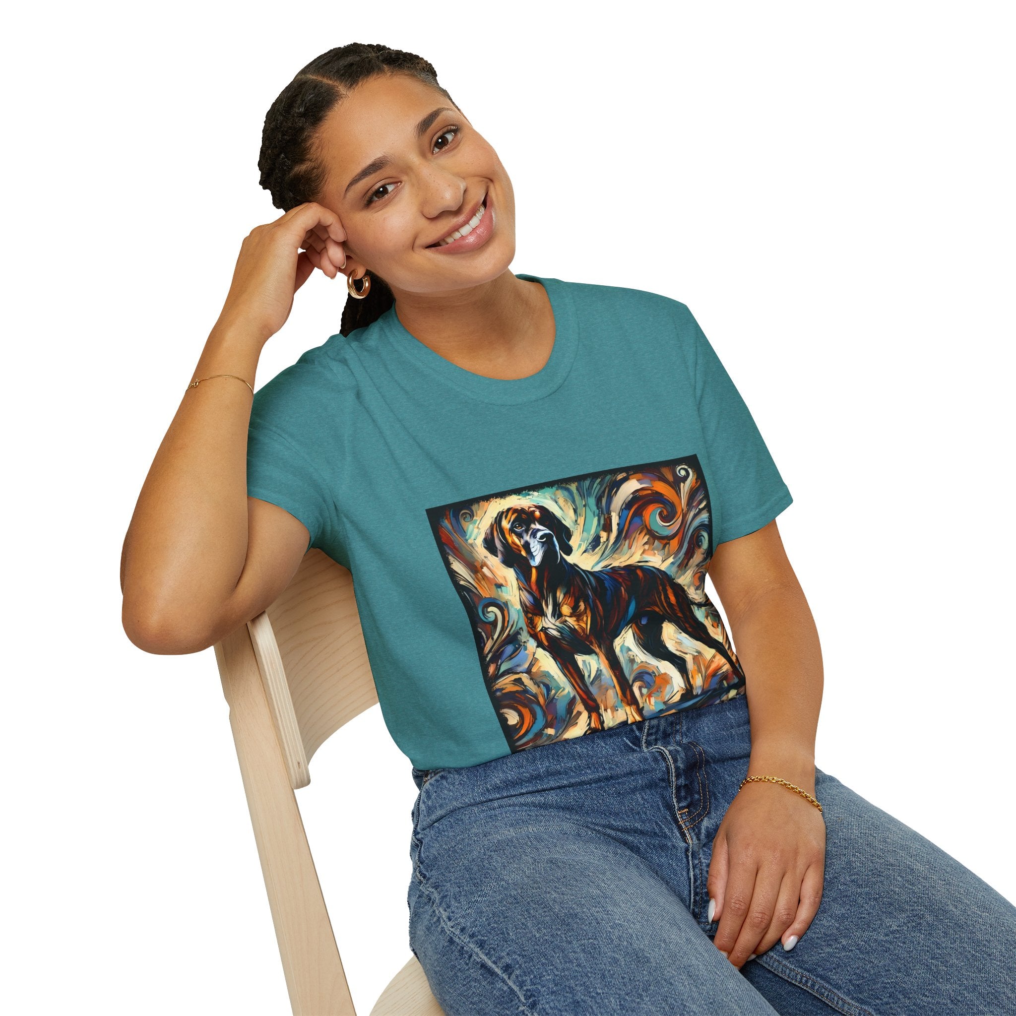Coonhound Warm Swirl | Unisex Dog T-Shirt