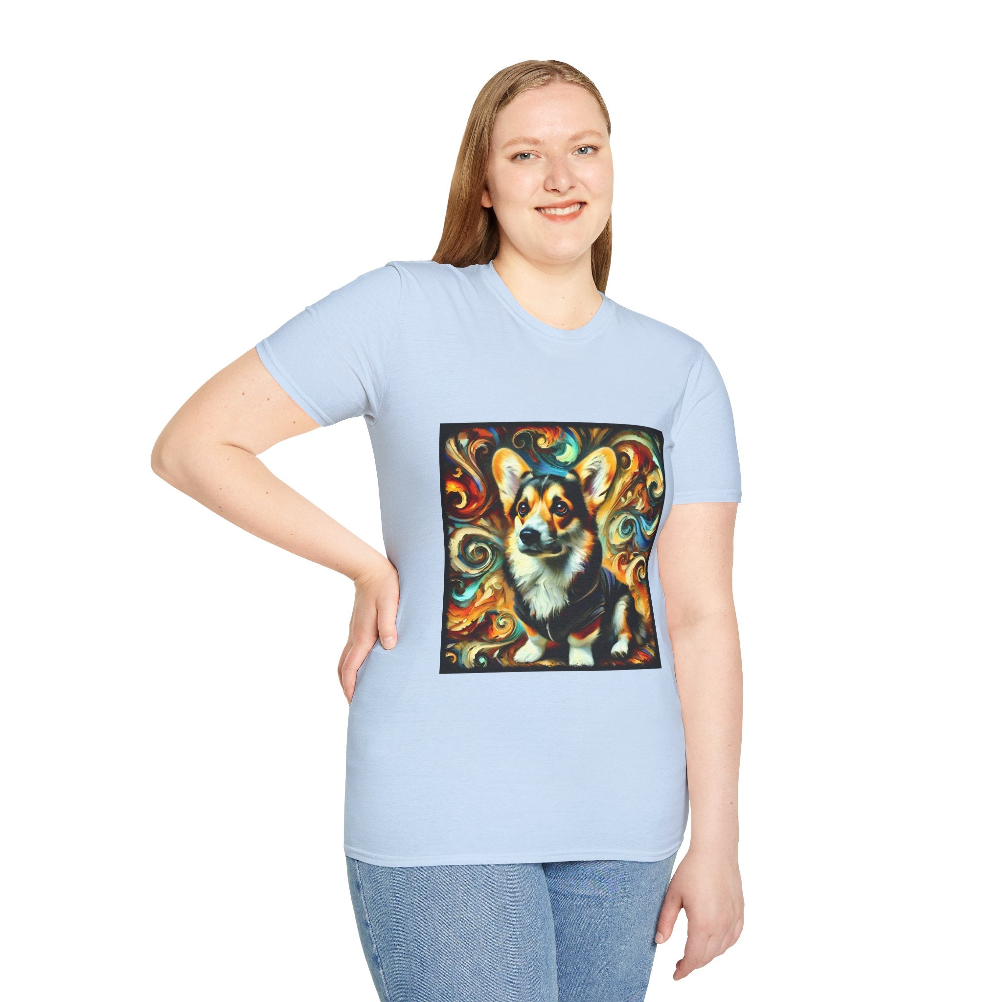 Pembroke Welsh Corgi Urban Bean Swirl | Unisex Dog T-Shirt