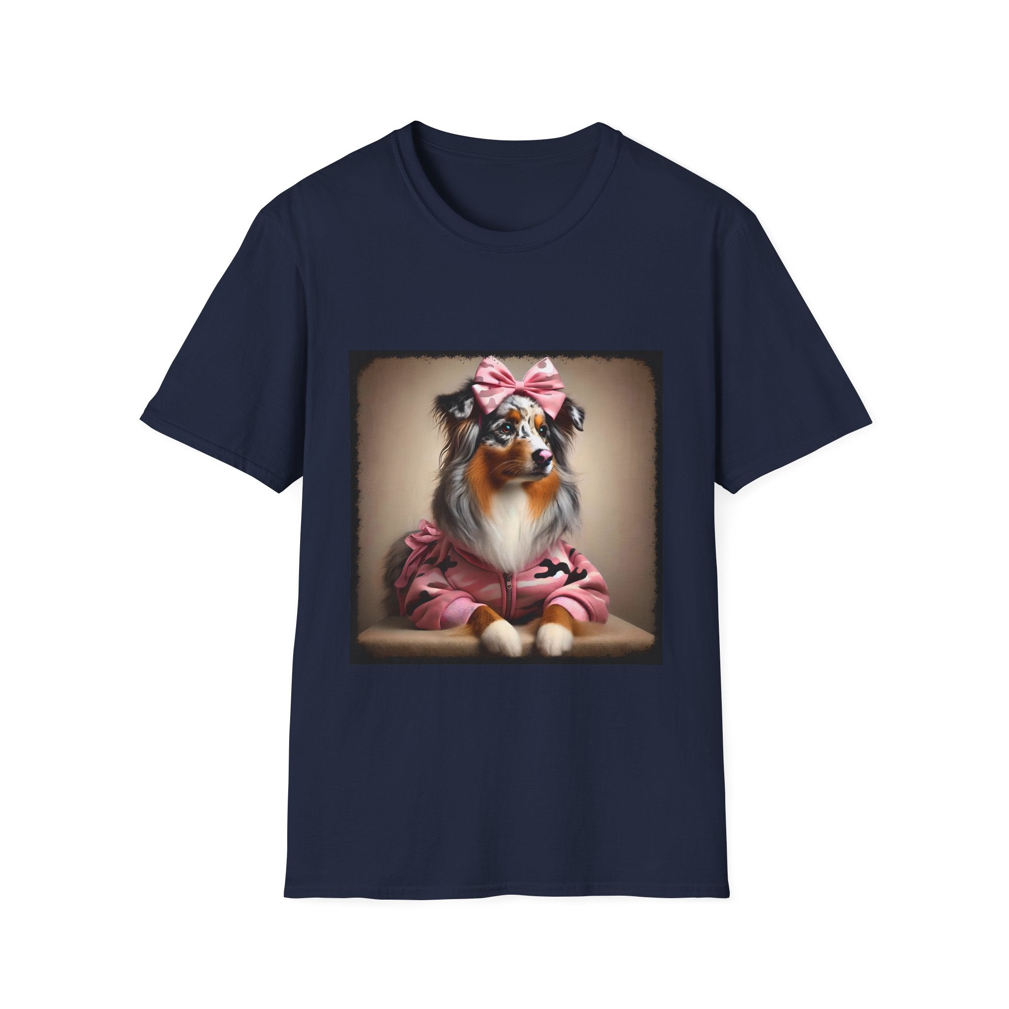 Australian Shepherd Camo Cutie | Unisex Dog T-Shirt