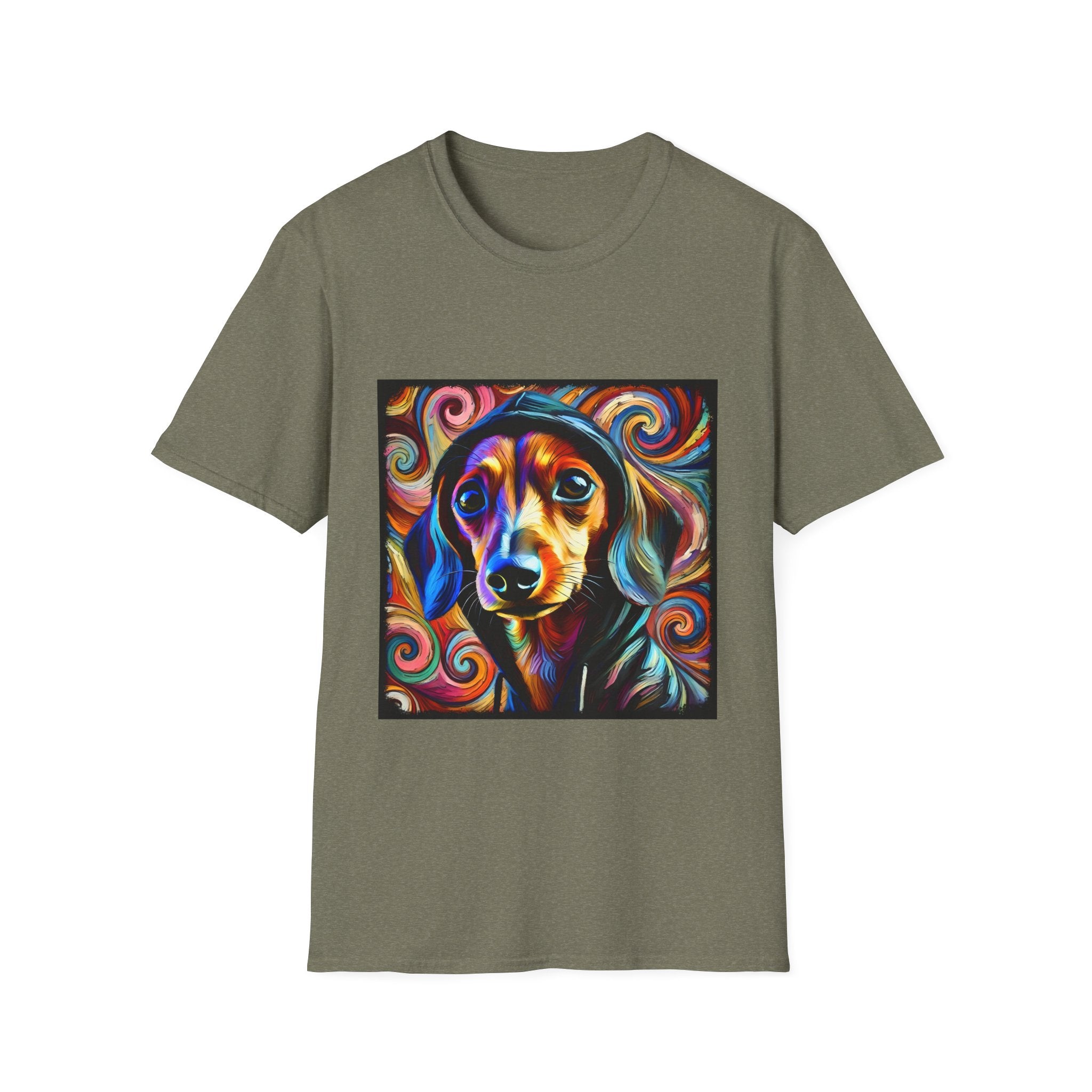 Dachshund Relaxed Swirl | Unisex Dog T-Shirt