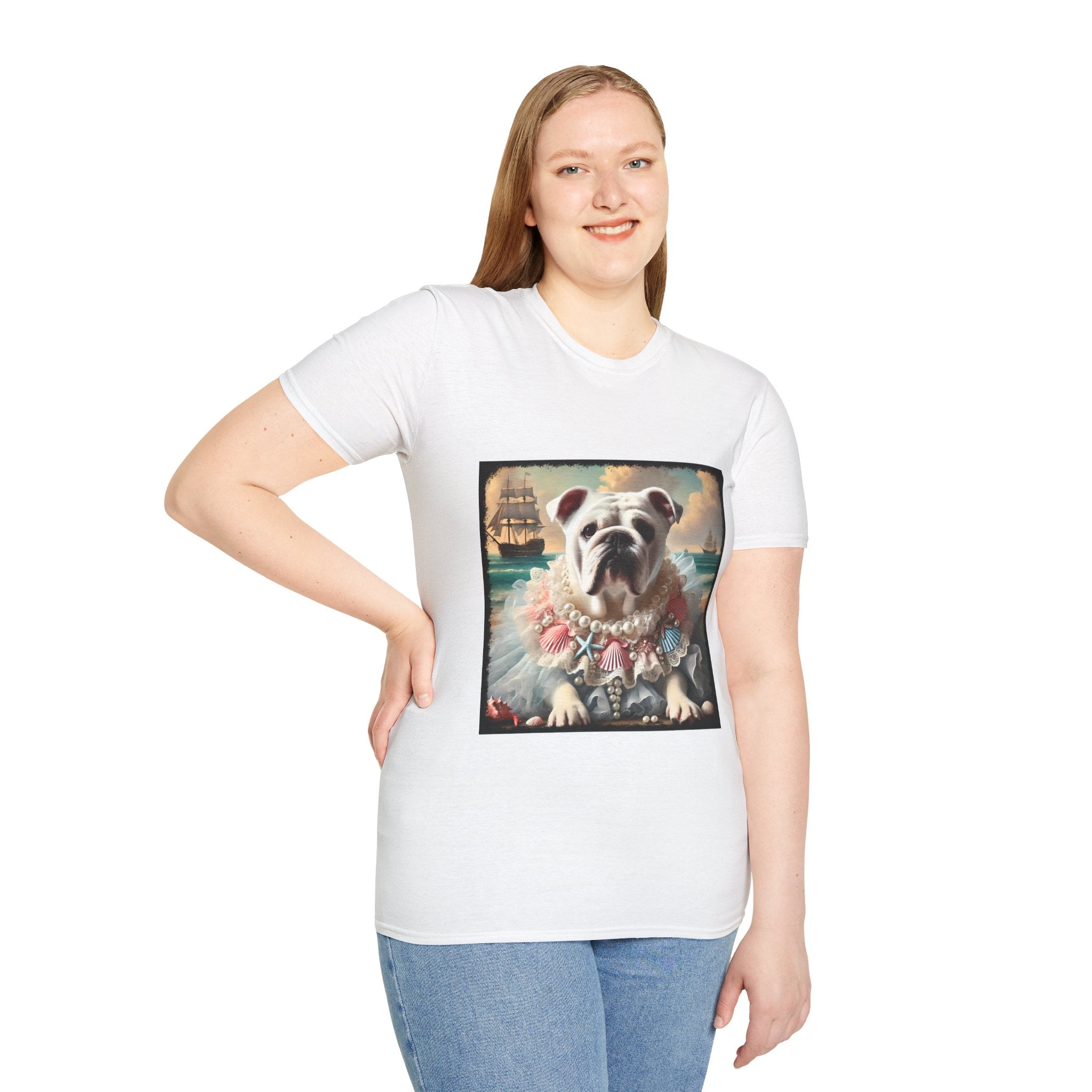Bulldog Beach Babe | Unisex Dog T-Shirt