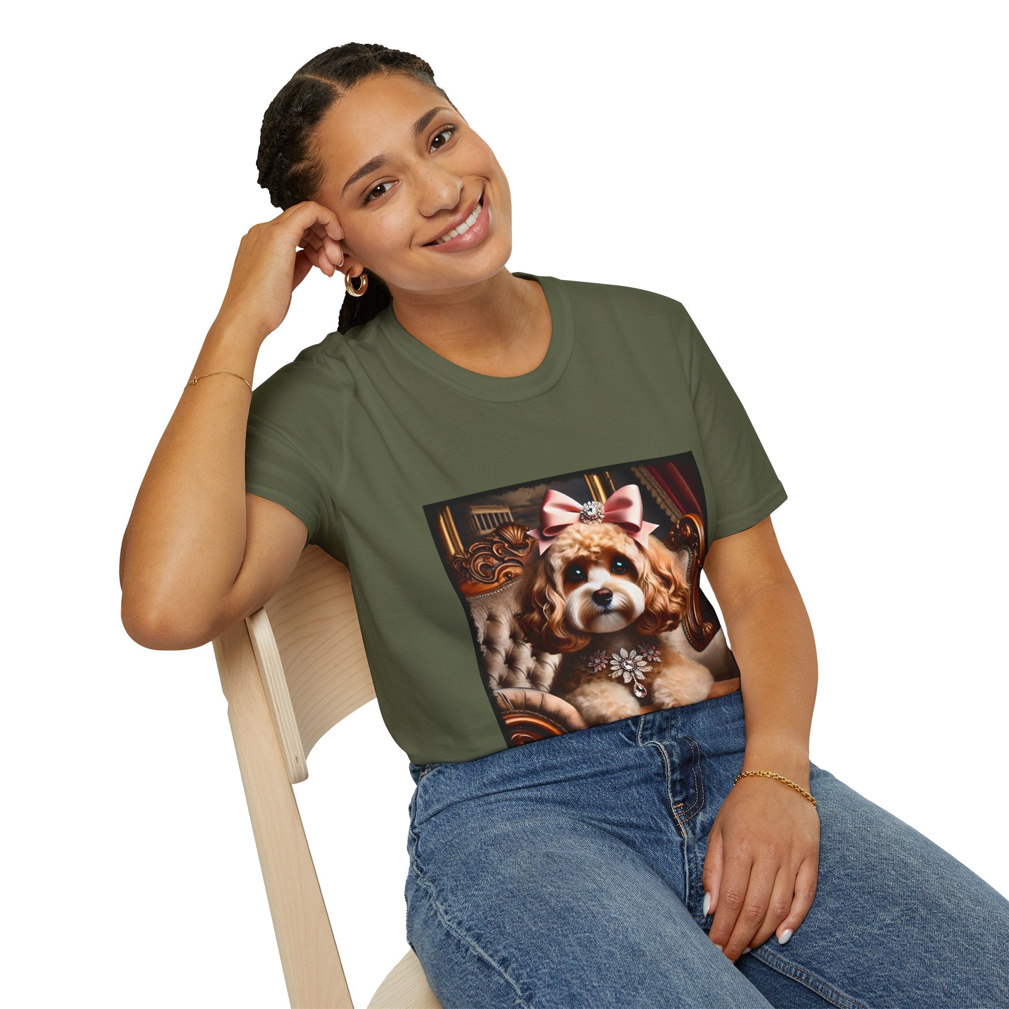 Cavapoo Diamond Diva | Unisex Dog T-Shirt