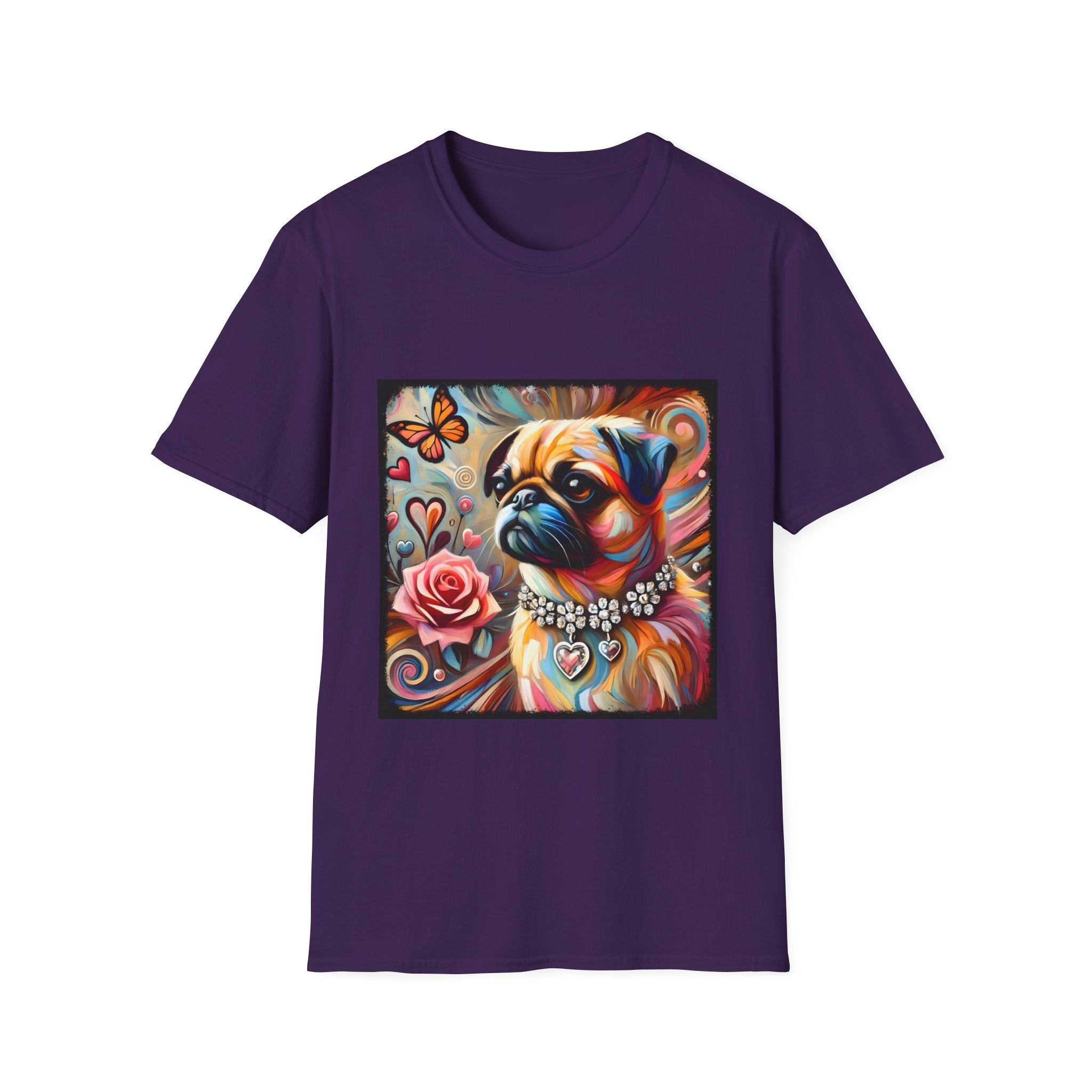 Pug Butterfly Classic | Unisex Dog T-Shirt
