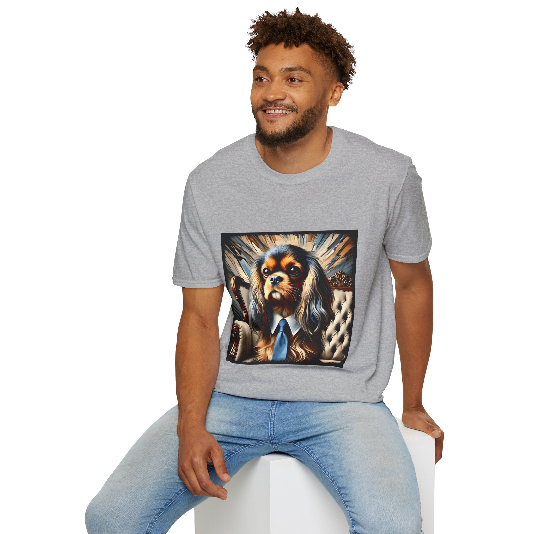 Cavalier King Charles Spaniel  Suave Icon | Unisex Dog T-Shirt