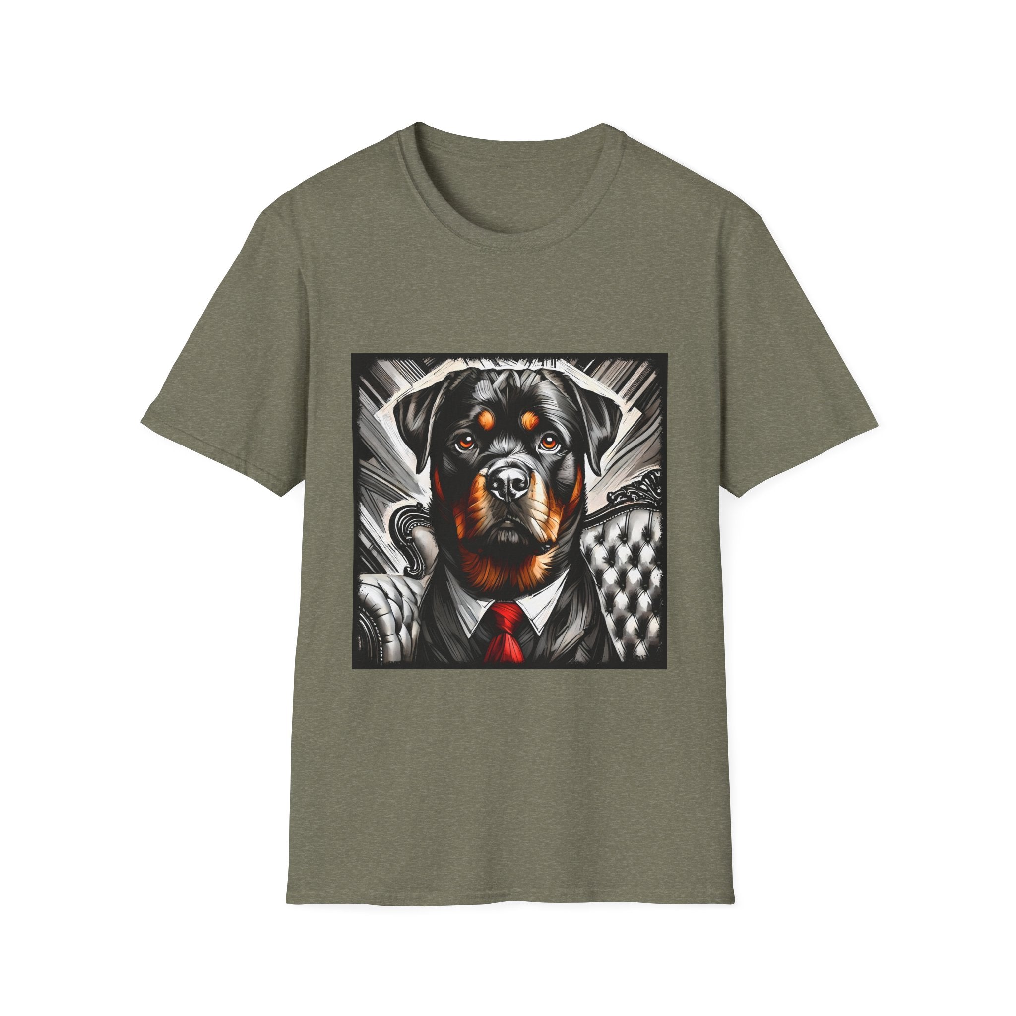 Rottweiler B&W Bold Eyes | Unisex Dog T-Shirt